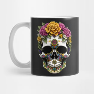 Sugar Skulls and Flowers Mug